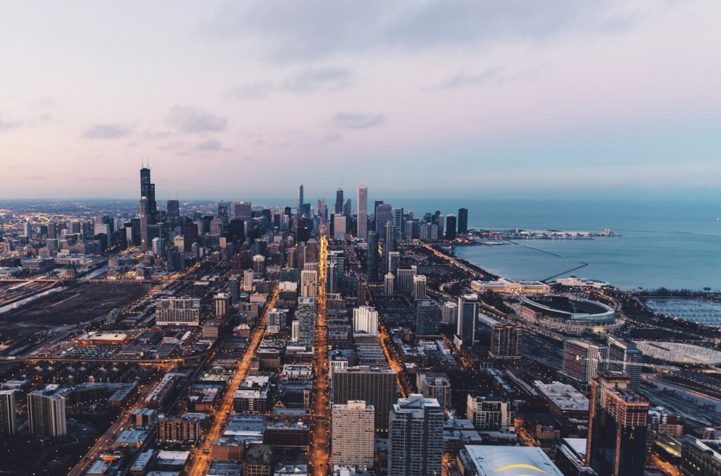 Top view of Chicago
